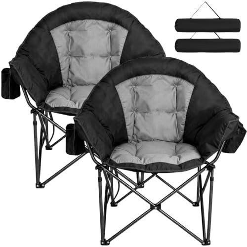 Oversized padded heavy duty folding chair