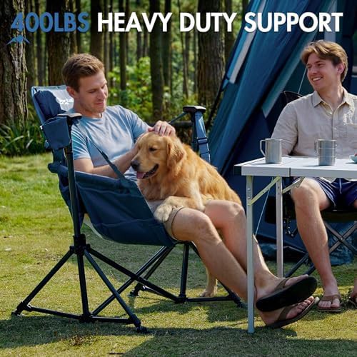 Blue Hammock Swinging Camping Chair — photo 4