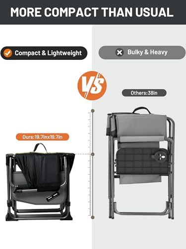 Heavy duty portable director chair 400 lbs — photo 5