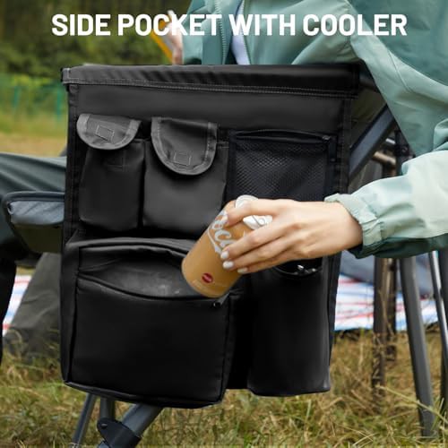Oversized folding camping chair with high back — photo 4