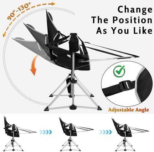 Aluminum hammock swing chair with footrest — photo 4