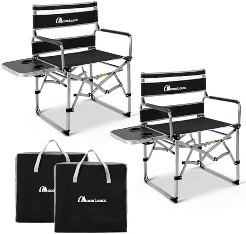 Black Directors Chair with Side Table