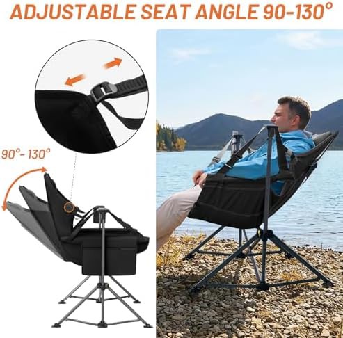 Portable oversized swinging hammock camping chair — photo 4