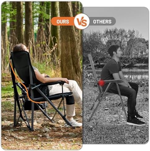 Aluminum oversized camping chair with lumbar support — photo 4