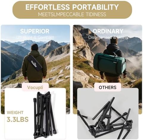 Lightweight Folding Black Backpacking Chair — photo 5