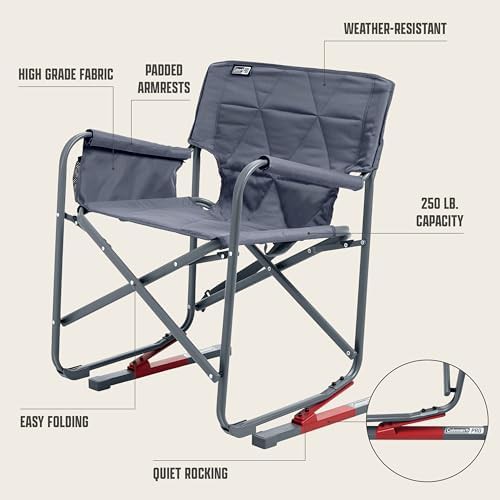 Portable Rocking Chair in Mussel Blue — photo 5