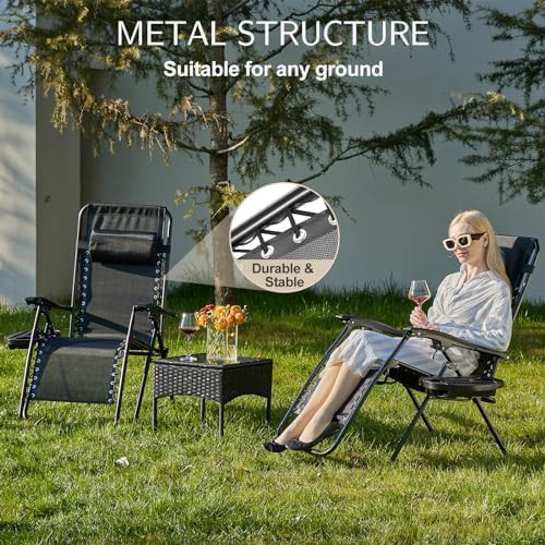 Black Zero Gravity Four Pack Recliners — photo 5