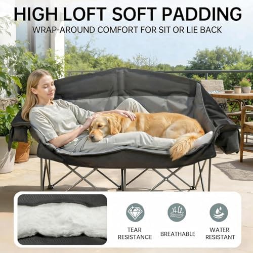 Double Camping Loveseat Oversized Chair — photo 4