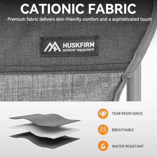 Lightweight grey high back camp loveseat — photo 5