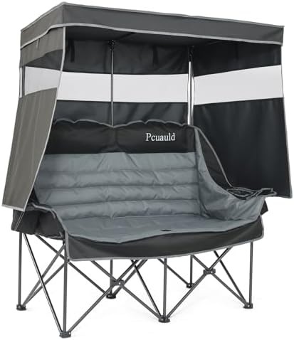 Double Camping Loveseat with Overhead Shade