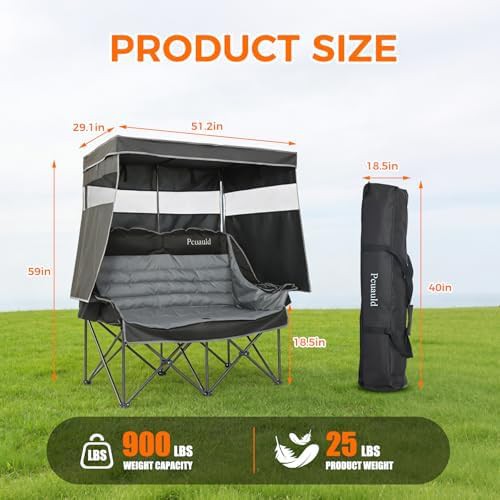 Double Camping Loveseat with Overhead Shade — photo 3