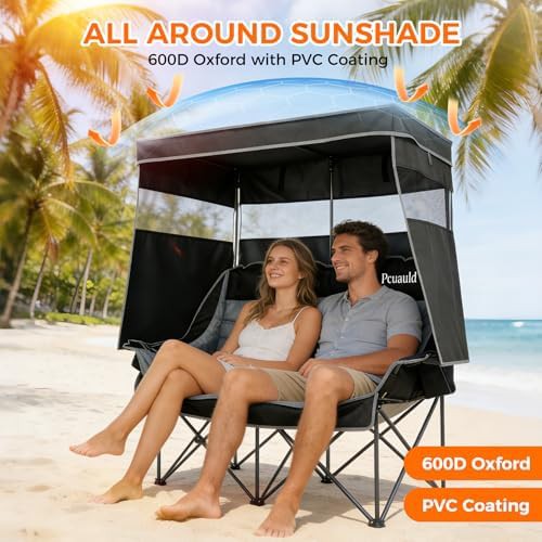 Double Camping Loveseat with Overhead Shade — photo 4