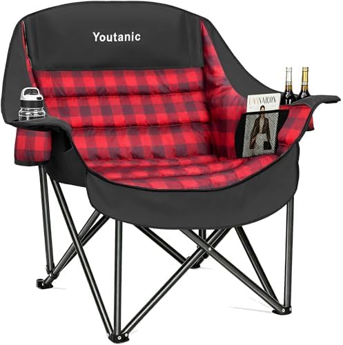 Large Padded Foldable Lawn Chair 400 lbs