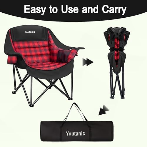 Large Padded Foldable Lawn Chair 400 lbs — photo 5