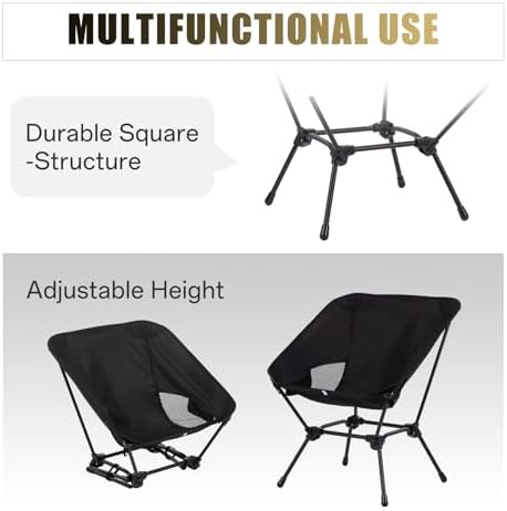 Low Back Height Adjustable Camping Chair — photo 4