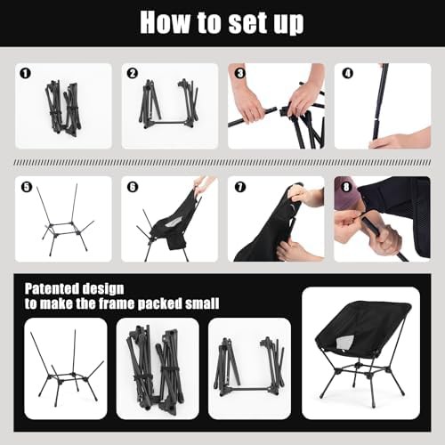Low Back Height Adjustable Camping Chair — photo 5