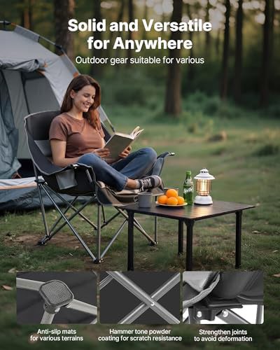 Oversized Heavy Duty Folding Camp Chair — photo 5