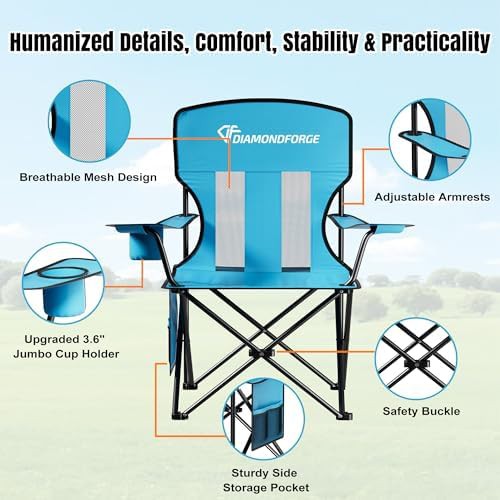 Blue High Back Breathable Mesh Chair — photo 3