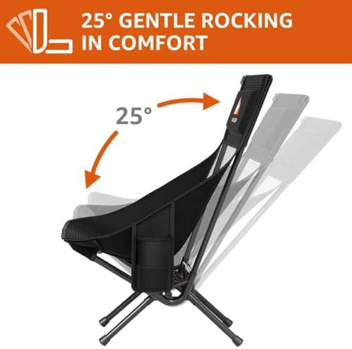 Black Armless Rocker with Mesh Back — photo 4