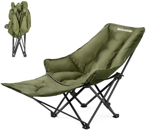 Seastar Reclining Padded Camp Chair Green
