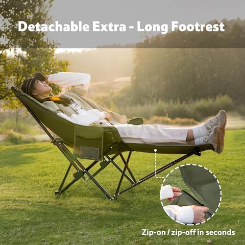 Seastar Reclining Padded Camp Chair Green — photo 4