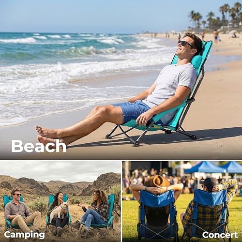 High back backpack beach chair for adults — photo 5