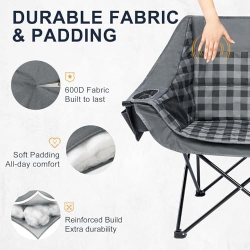 Double camping chair two person loveseat — photo 4
