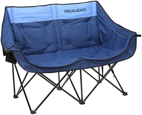 Heavy Duty Double Camping Couch in Grey