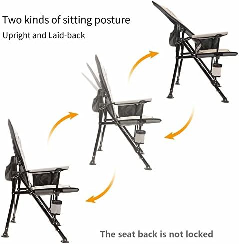 Camping Chair with Adjustable Backrest and Lumbar Support — photo 3