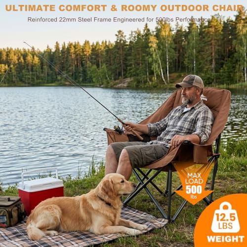 Oversized heavy duty folding lawn chair — photo 4