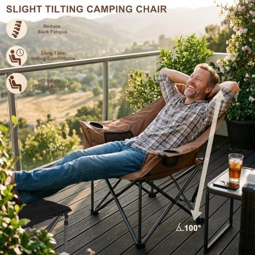 Oversized heavy duty folding lawn chair — photo 5