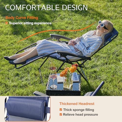 Classic Blue Zero Gravity Reclining Chairs — photo 3