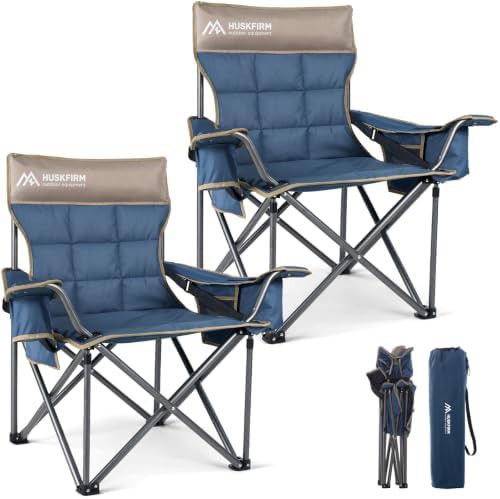 Extra wide oversized camp chairs two pack