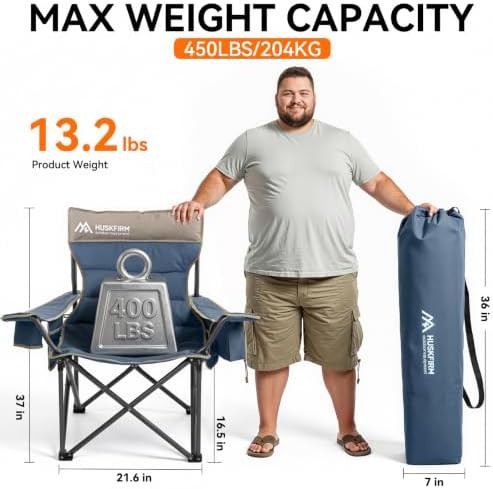 Extra wide oversized camp chairs two pack — photo 3