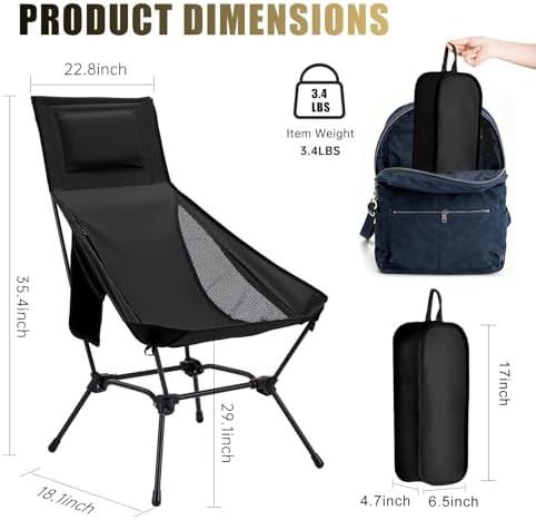 High Back Adjustable Chair with Pillow — photo 3