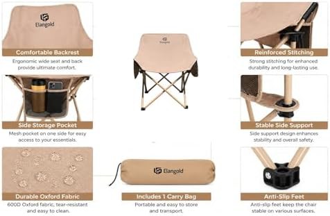 Portable outdoor folding chair four pack — photo 4