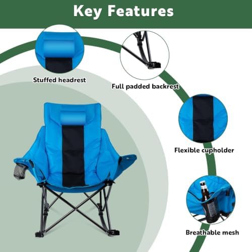 Heavy Duty Oversized Rocking Camp Chair — photo 5